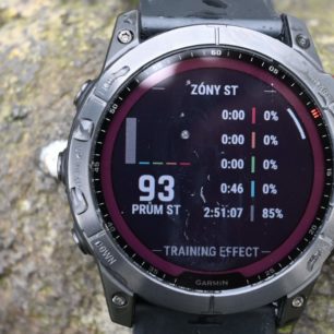 Záznam poslední aktivity - GARMIN FÉNIX 7X SOLAR