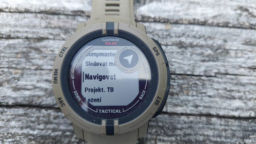 Jedna s nejdůležitějších funkcí hodinek GARMIN INSTINCT 2 SOLAR TACTICAL EDITION