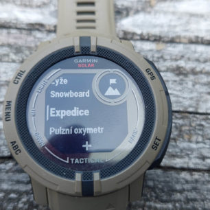 Pro úsporu energie doporučuji na dlouhých túrách používat funkci EXPEDICE - GARMIN INSTINCT 2 SOLAR TACTICAL EDITION