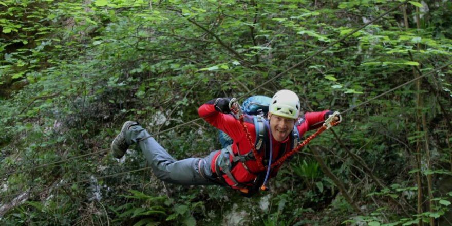 Via ferrata Rio Sallagoni, Lago di Garda, Itálie