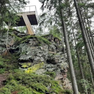 Vyhlídka Medvěd. Hlídka na Stráži, Rokytnice nad Jizerou, Krkonoše