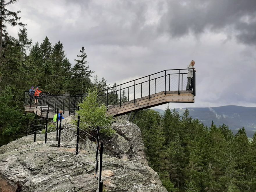 Vyhlídka Liška. Hlídka na Stráži, Rokytnice nad Jizerou, Krkonoše