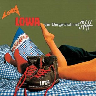 Dobová reklama na obuv LOWA: LOWA horská bota, která má šmrnc