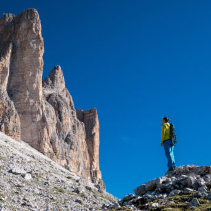 Vícedélka Gelbe Kante v Dolomitech