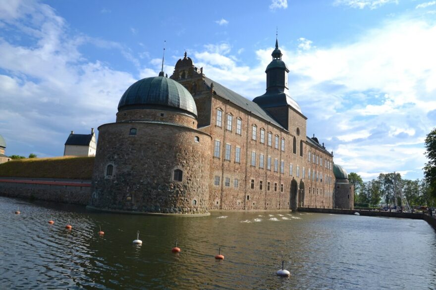 Hrad Vadstena u jezera Vättern, Švédsko