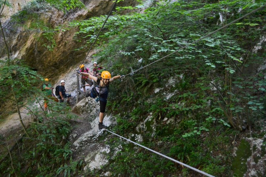 Via ferrata Rio Sallagoni, Lago di Garda, Itálie