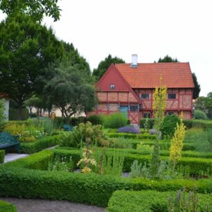 Historické centrum švédského města Ystad se zachovalou cihlovou architekturou