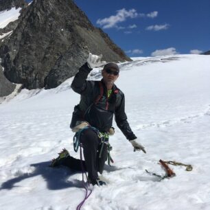 Na Zentralalpenweg jsme přecházeli několik ledovců