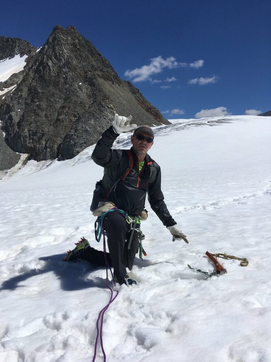 Na Zentralalpenweg jsme přecházeli několik ledovců