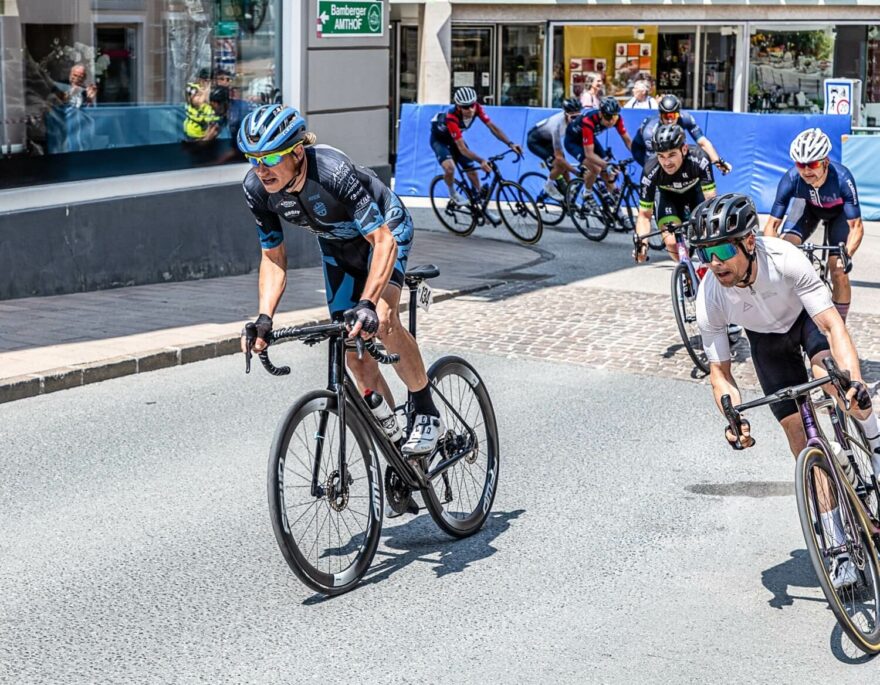 Dan Polman na šestidenním silničním etapovém závodě Tour de Kärnten, kde se v roce 2023 umístil na 3. místě v kat. 40+.