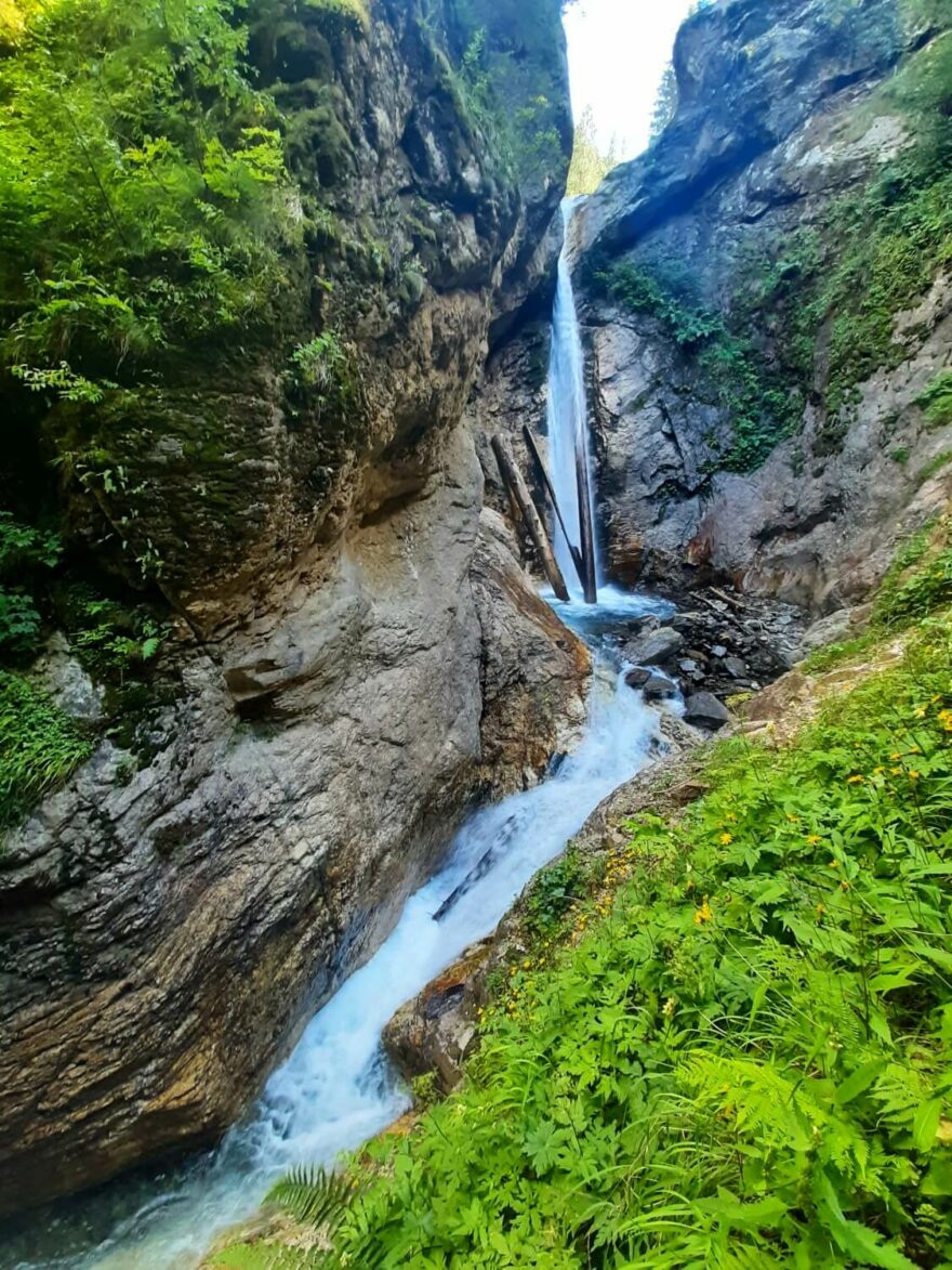 Soutěska Raggaschlucht, Alpy, Korutany, Rakousko.