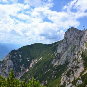 Výstup na Dobratsch, Korutany, Alpy, Rakousko.