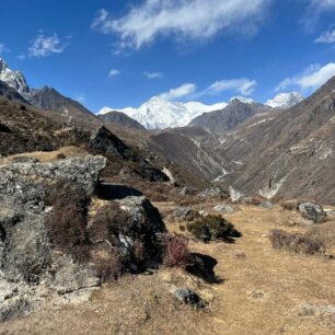 Začátek treku do Everest Base Campu vede NP Sagarmatha