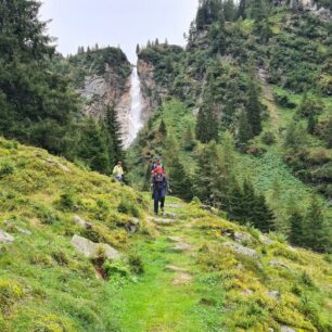 Před cílem treku Peter Habeler Route