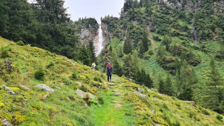 Před cílem treku Peter Habeler Route