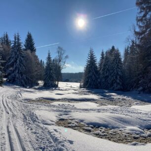 Horská Kvilda je také oblíbeným centrem pro běžecké lyžování. Foto Klára Růžková