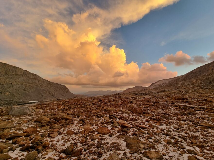 John Muir Trail z jihu na sever