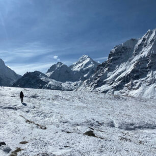 Na začátku treku, uprostřed ničeho, Kanchenjunga region