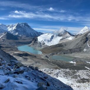 Ranní výhledy a pohoda v oblasti Makalu