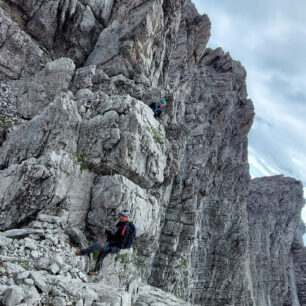 Via ferraty v Lienzských Dolomitech, v okolí Karlsbader Hütte