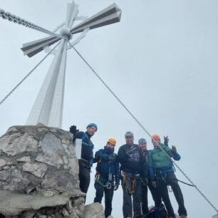 Via ferraty v Lienzských Dolomitech, v okolí Karlsbader Hütte