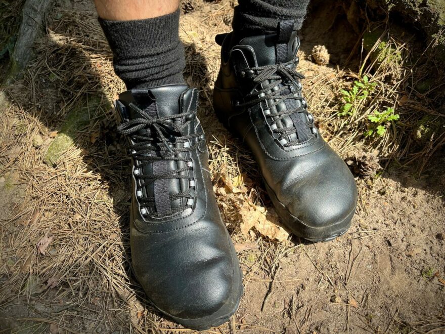Veganská kůže bot Ahinsa shoes Hiker Comfort.