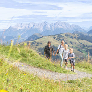 S rodinou do Saalbach Hinterglemm. Foto: Karin Pasterer