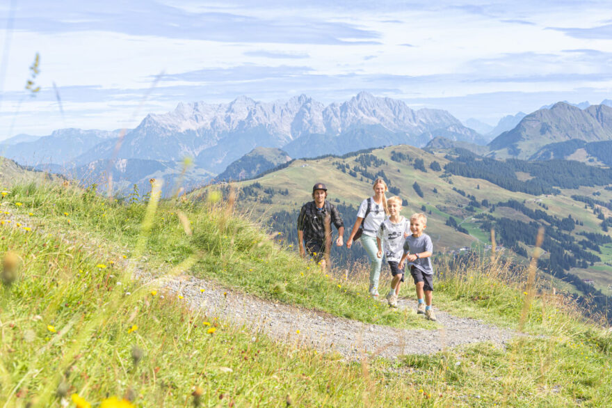 S rodinou do Saalbach Hinterglemm. Foto: Karin Pasterer