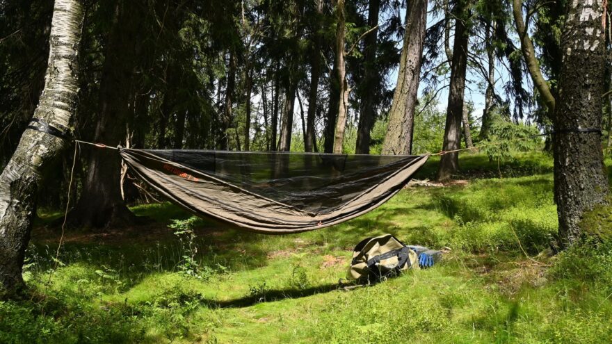 Vypnutí hamaky FLYHAMAK OUTDOOR I je dílem okamžiku