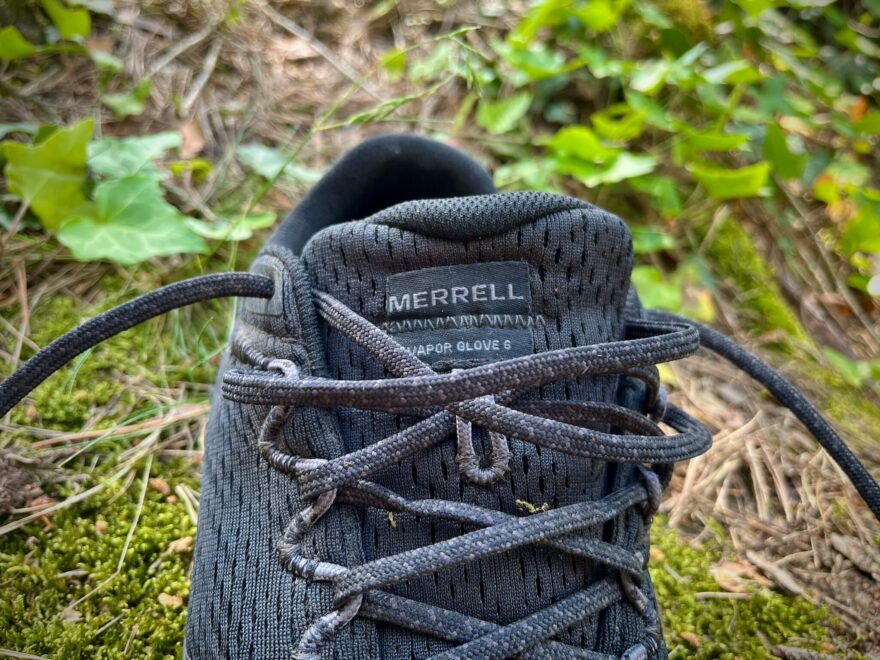 Detail šněrování bot Merrell Vapor Glove 6.