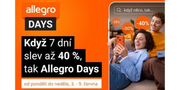 Allegro Days jsou tu, ušetřit můžete až 40 % 
