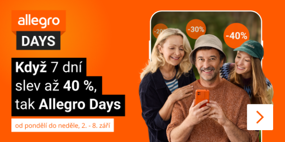 Allegro Days nabídnou slevy až 40 % 