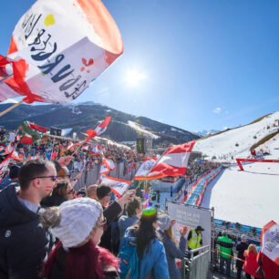 V roce 2025 zamíří světový šampionát FIS Alpine World Ski Championships 2025 opět do moderního rakouského střediska Skicircus Saalbach Hinterglemm Leogang Fieberbrunn. Foto Daniel Roos