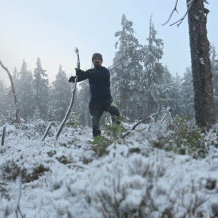 Zimní bushcraft s jedním trikem BRYNJE ARCTIC DOUBLE SHIRT