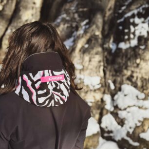 CRAZY PARKA WONDER MAGIC SHELL WOMAN BLACK-ZEBRA: detail kapuce