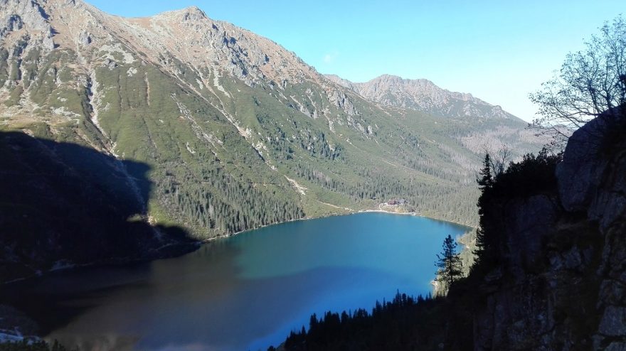 Morskie Oko při sestupu.