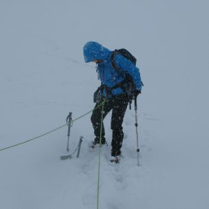 I takto může vypadat letní výstup na Grossvenediger 3666 m, Vysoké Taury, Rakousko.