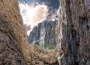 Hřebenová ferata Forcella Val Grande - Forcelletta Ovest delle Rocce Bianche