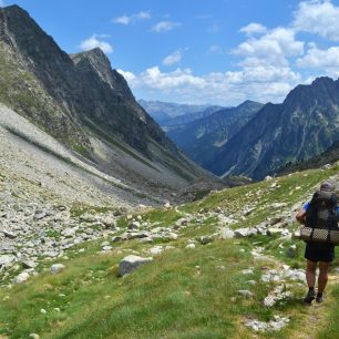 NP Aigüestortes, GR11, Pyreneje, Španělsko.