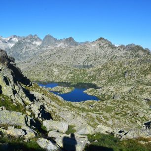 NP Aigüestortes, GR11, Pyreneje, Španělsko.