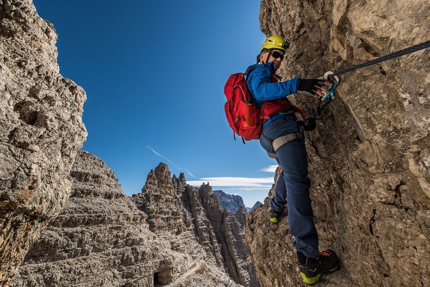 Via ferrata De Luca na Innerkofler, foto Petr Novák