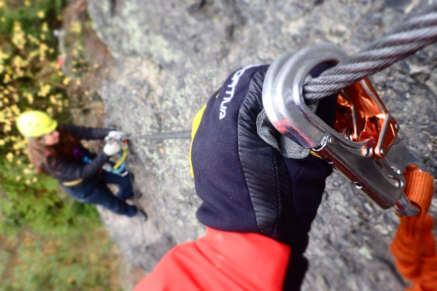 Podzimní via ferrata Vodní brána u Semil