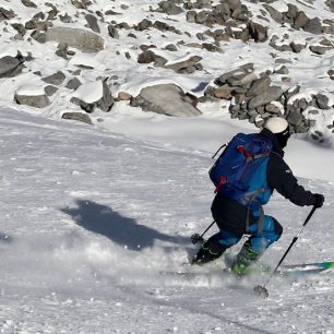 Testování batohu Vaude Nendaz v terénu.