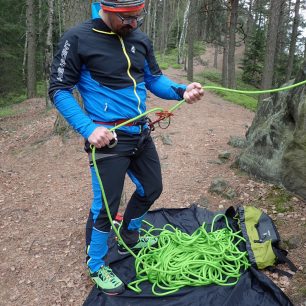 Komplet GALE během focení lezecké metodiky do Světa outdooru 2/2016 Lezecký svět.