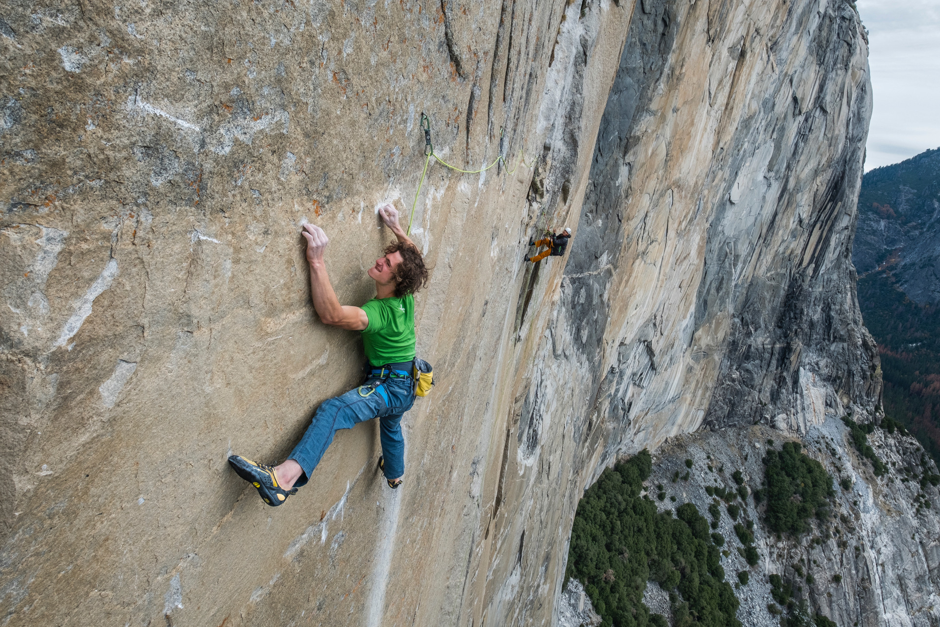 Скала el Capitan скалолаз