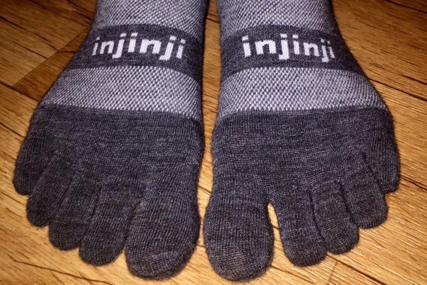 Pohodlné nošení ponožek Injinji Performance 2.0 Run Nüwool Lightweight