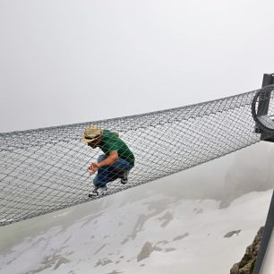 Adrenalinové zážitky v mezistanici Birg, Schilthorn, Švýcarsko.