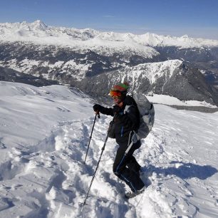 Ve skialpovém kompletu Picture při skialpu v Rakousku, foto: Lukáš Vavrda