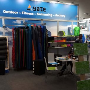 YATE stánek na veletrhu ISPO 2019.