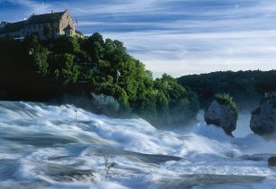 Rýnský vodopád – duhové odlesky Rýna